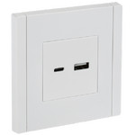 Розетка USB двойная IEK FORTE&PIANO A+C 18Вт белый, IEK