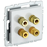 Акустическая розетка IEK Brite, белый, IEK