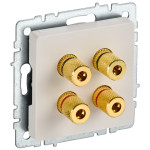 Акустическая розетка IEK Brite, бежевый, IEK