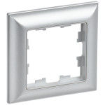 Рамка одинарная 3D-форма IEK Brite Decor алюминий, IEK