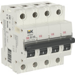 Автоматический выключатель IEK ARMAT 4P 25А (B) 10кА, IEK