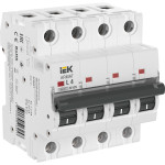 Автоматический выключатель IEK ARMAT M10N 4P L 4А, IEK