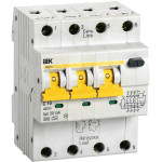Дифавтомат IEK АВДТ 34 3P+N 16А (C) 6 кА, 30 мА ( A ), IEK