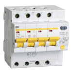 Дифавтомат IEK АД14 4P 40А (C) 4.5 кА, 100 мА ( AC ), IEK