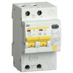 Дифавтомат IEK АД12S 2P 50А (C) 4.5 кА, 300 мА ( AC ), IEK