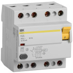 УЗО IEK ВД1-63 4Р 16А 30мА тип AC, IEK