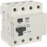 УЗО IEK ARMAT R10N 4P 40А 30мА тип A, IEK