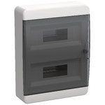 Корпус пластиковый IEK TEKFOR ЩРН-П-24 IP41 черная прозрачная дверь IEK, IEK