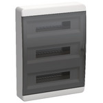 Корпус пластиковый IEK TEKFOR ЩРН-П-54 IP41 черная прозрачная дверь IEK, IEK